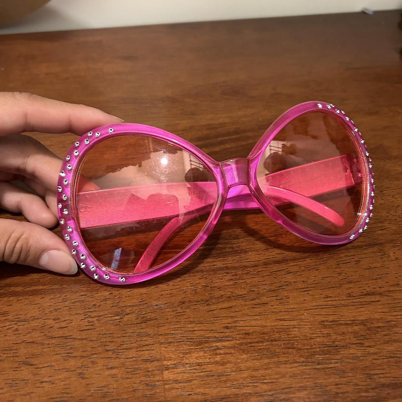 VINTAGE STYLE PINK BARBIE SUNGLASSES MCBLING Y2K... - Depop