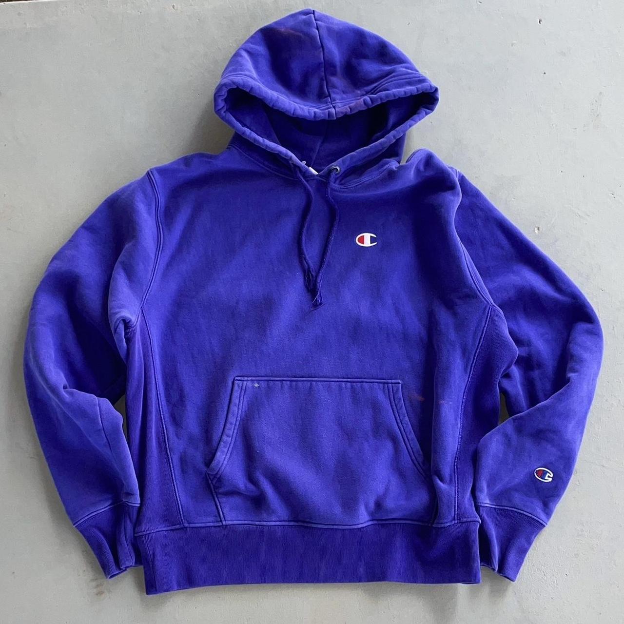 Champion Men's Purple Hoodie | Depop