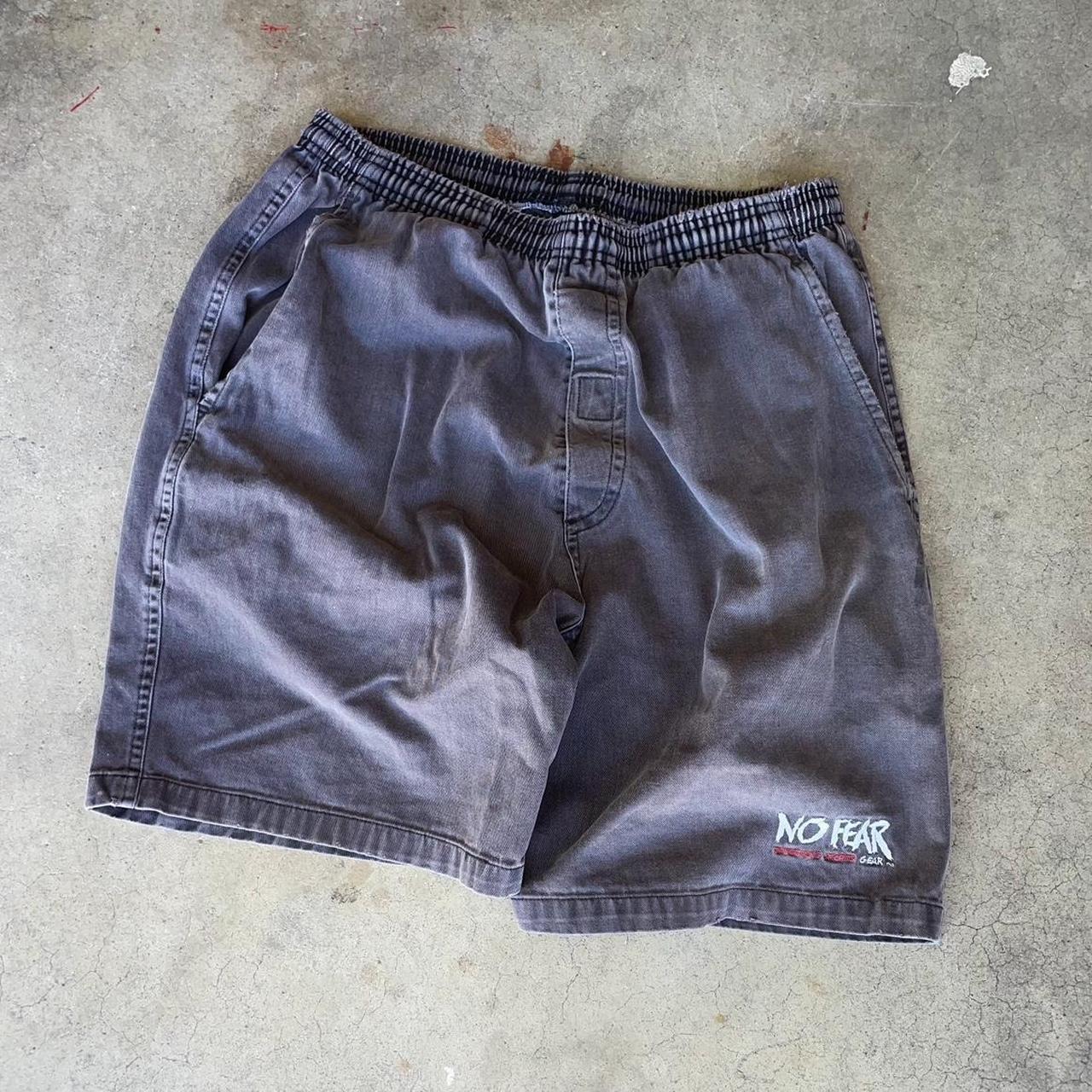 No Fear Men's Grey Shorts | Depop