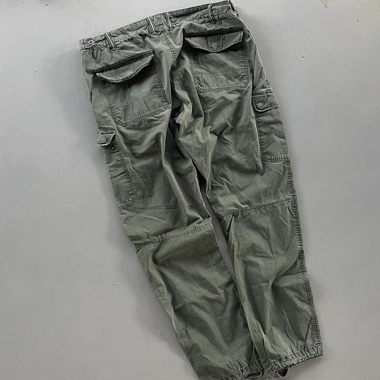 Green Double-knee Styled Cargo Pants 🔥🔥🔥 -waist... - Depop