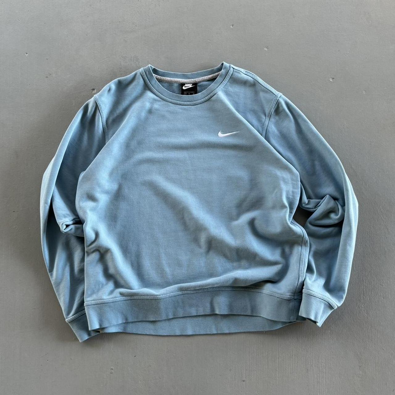 mens blue nike crewneck
