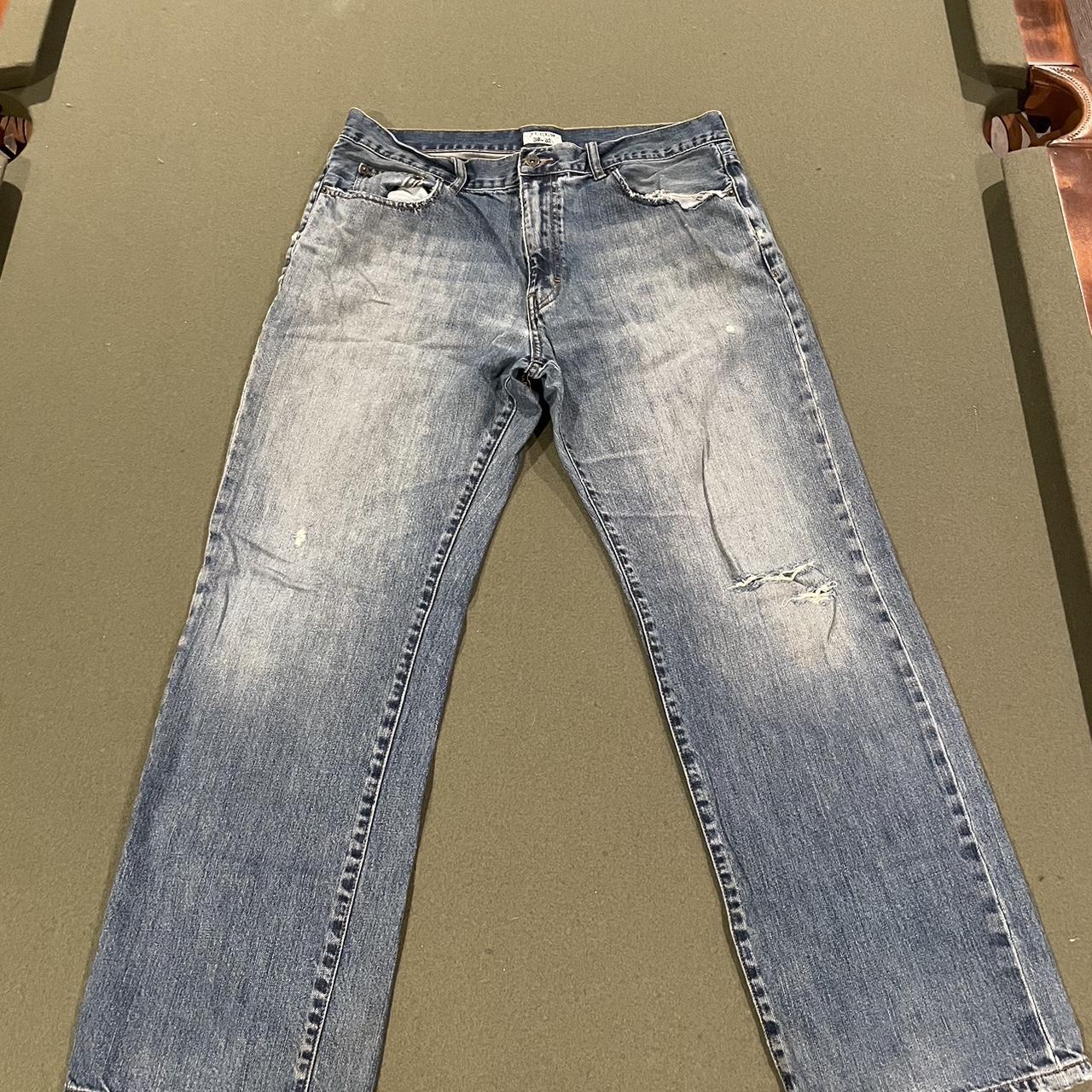 J. Crew vintage jeans ~Left pocket ripped and rips... - Depop