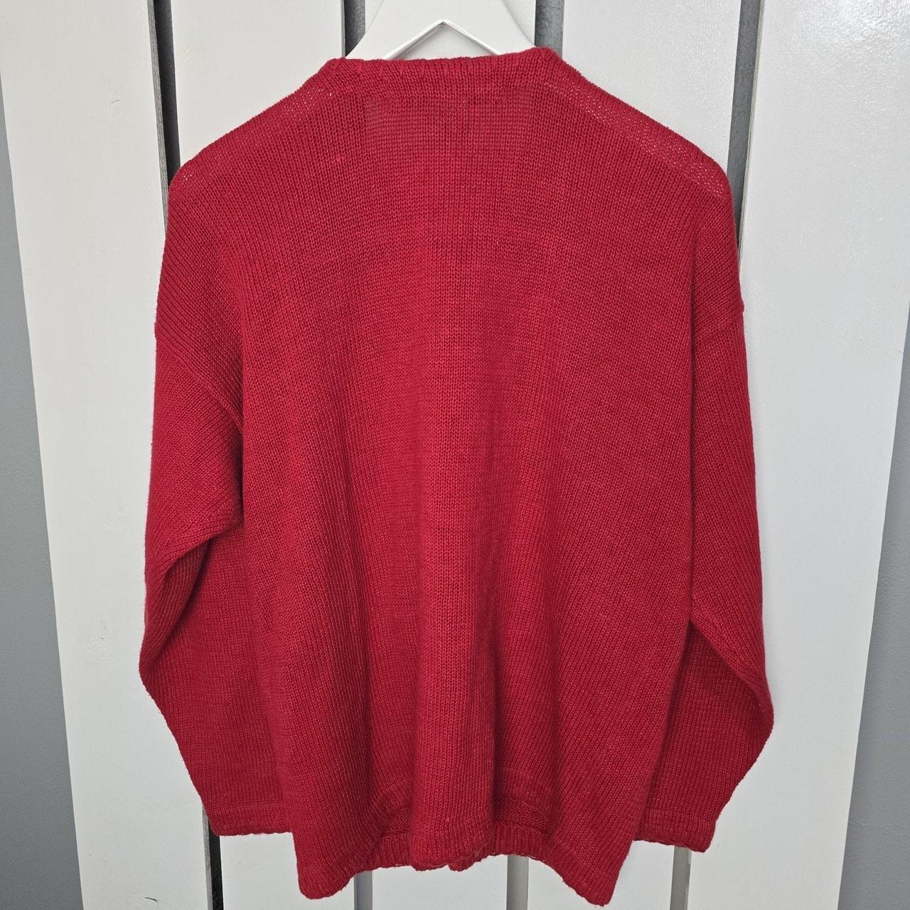Source Unknown Women's Sweater - Red/White - M – … - image 2