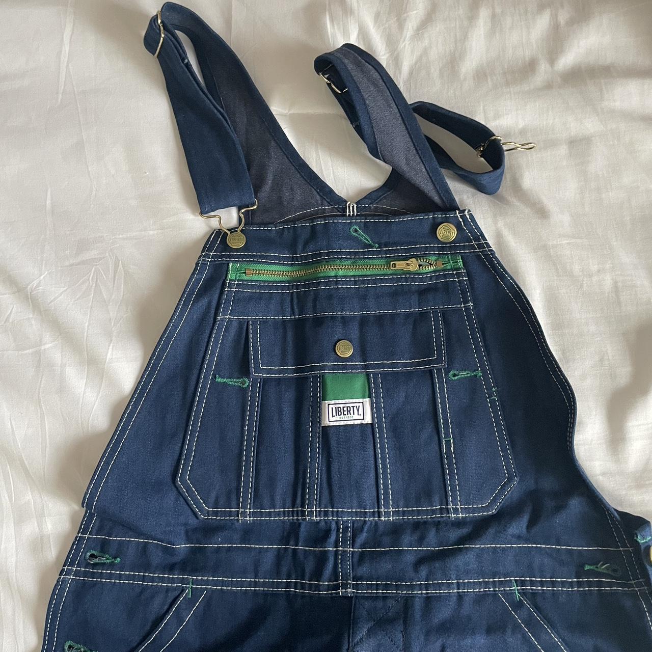 Pointer brand overalls with sweet red zipper detail - Depop