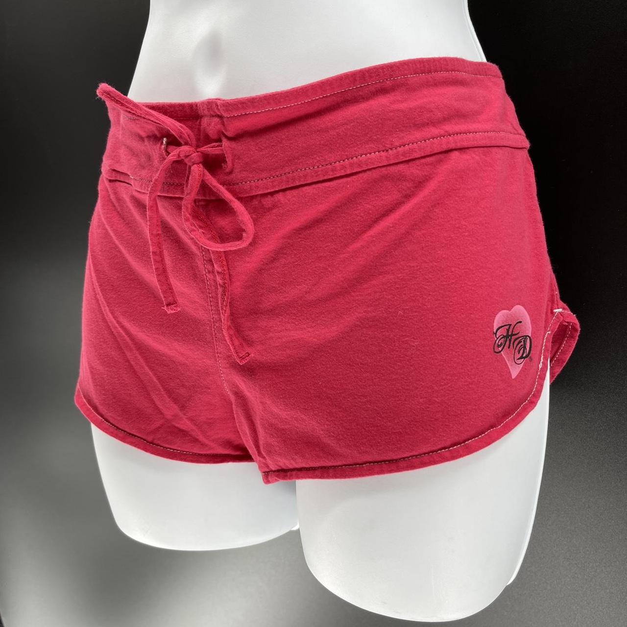 Harley Davidson Women's Red Shorts Depop