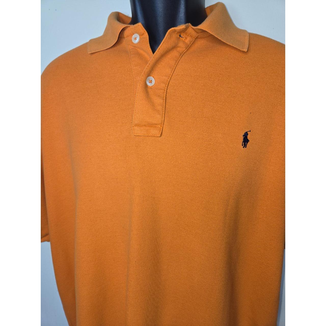 Ralph Lauren Mens Orange Polo Golf Shirt XL This. Depop