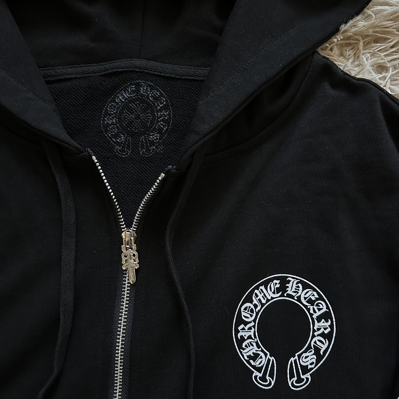 Chrome Hearts Zip Up Hoodie Size M Width 21