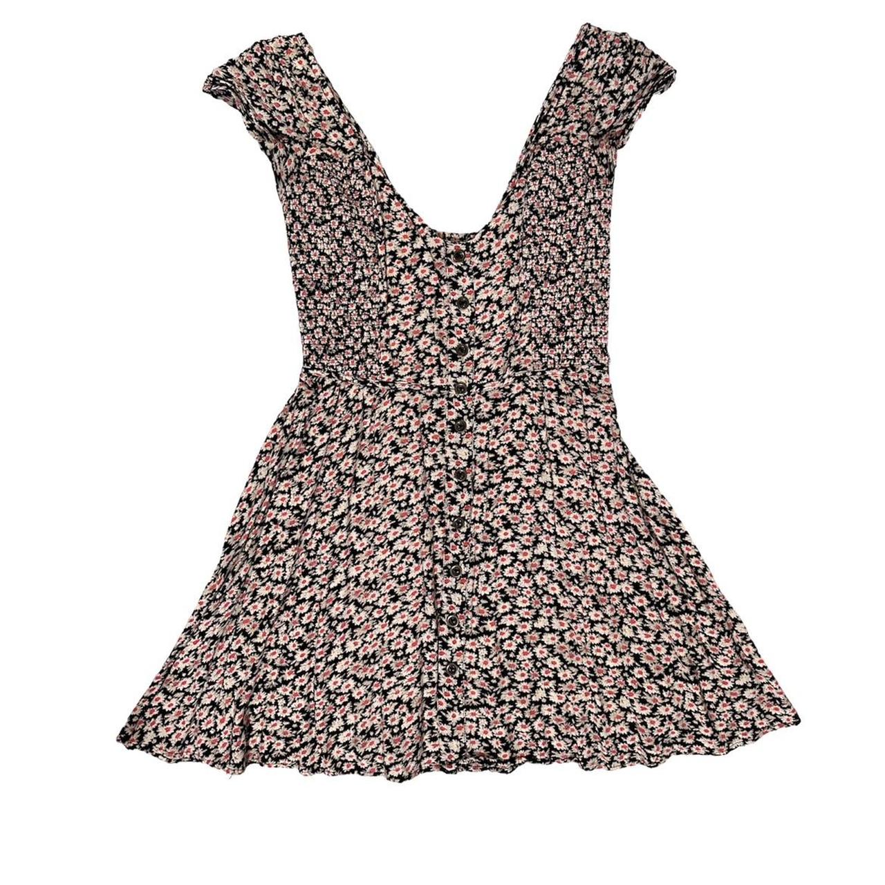 Kimchi Blue Women's Cream and Pink Dress Depop