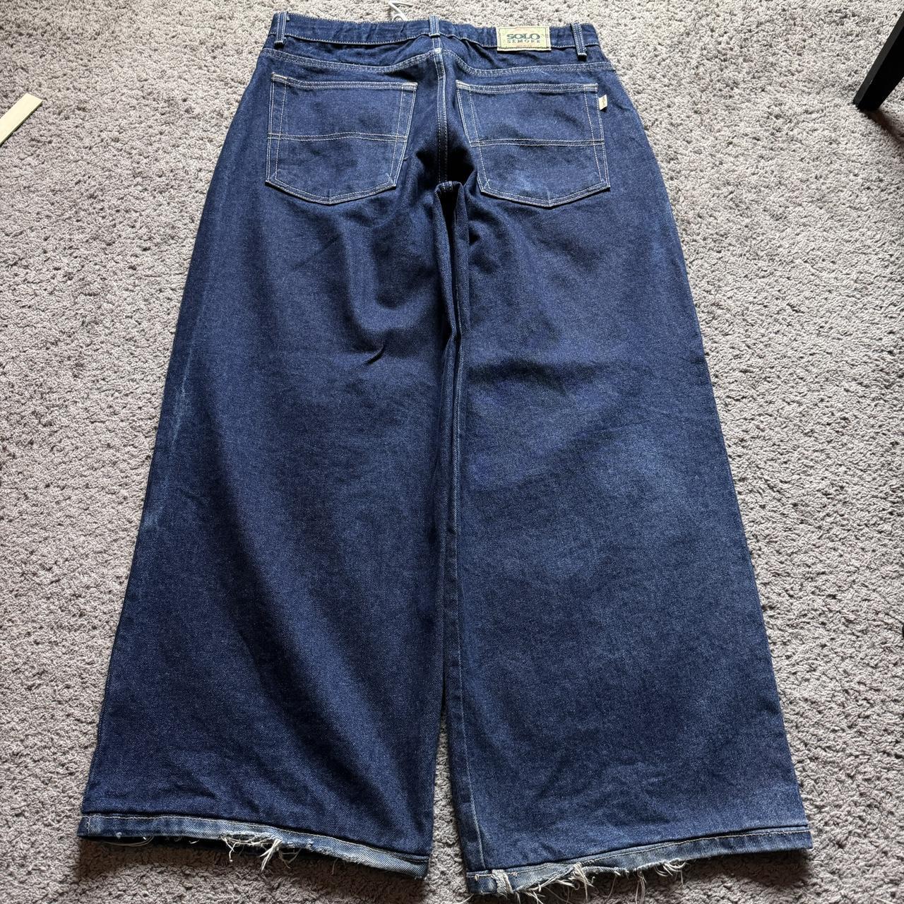 baggy asf solo semore jeans baggy cyber Y2K 90’s... - Depop