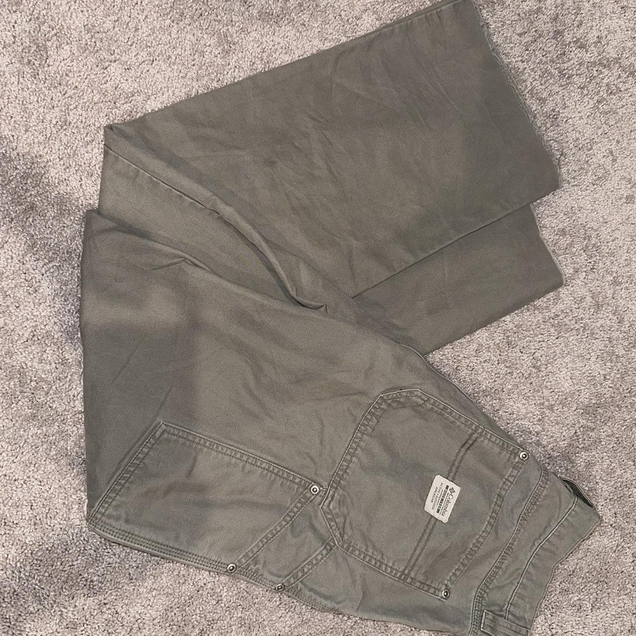 Columbia Men’s Tan Carpenter pants. Tagged 32x34 but... - Depop