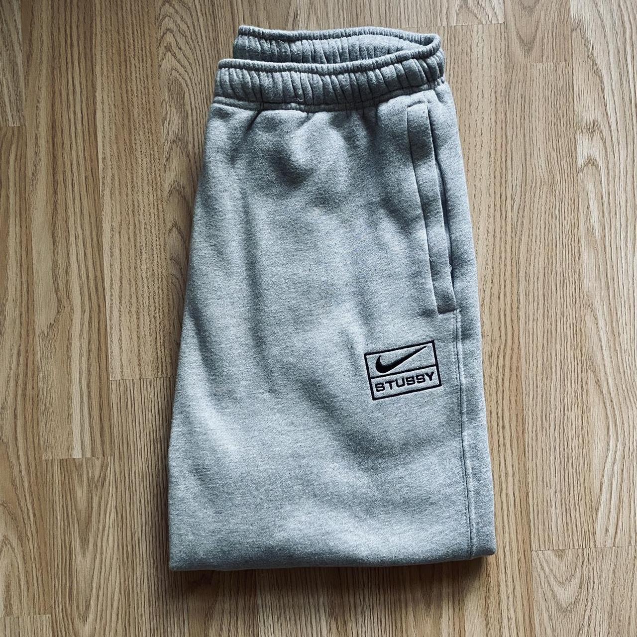 🔥 Stylish Stussy x Nike Grey Joggers 🔥 Elevate your... - Depop