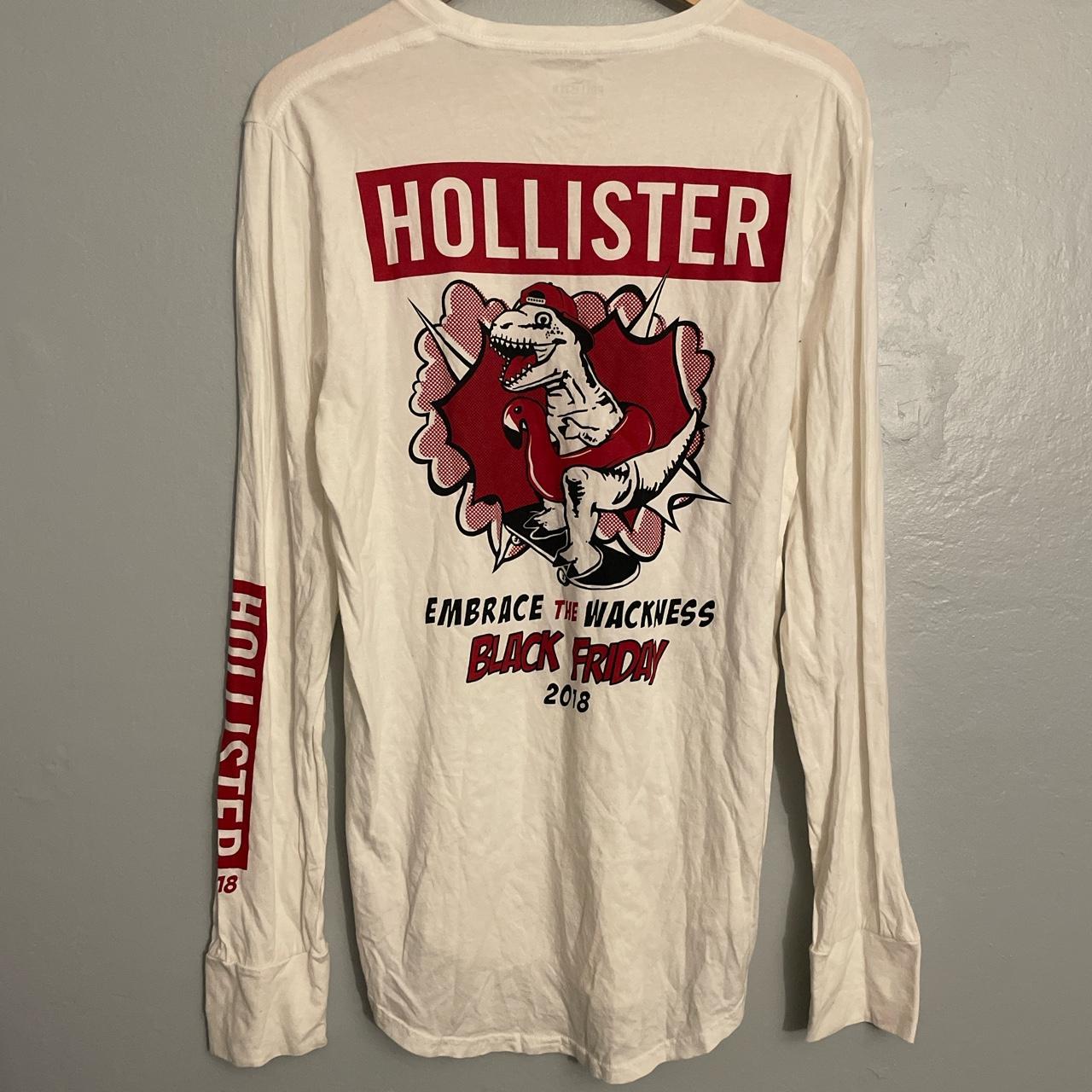 Hollister White long sleeve shirt 2018 Great Depop