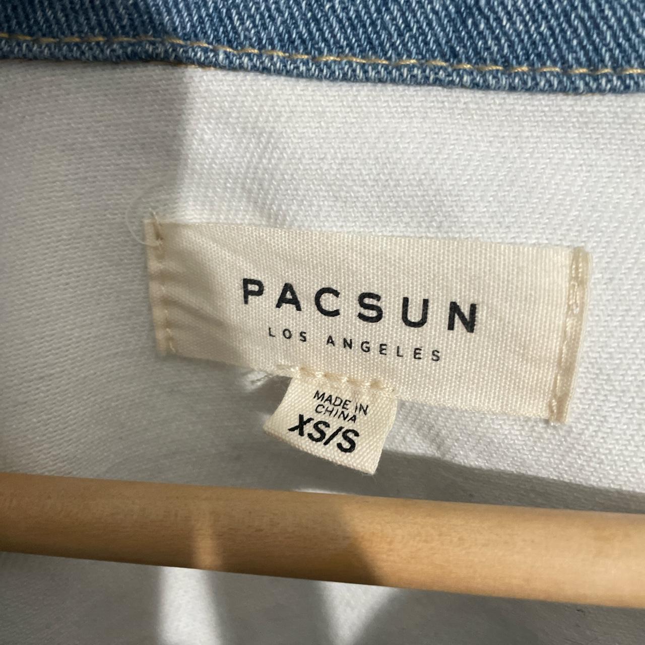 PacSun Women's White and Blue Jacket (3)