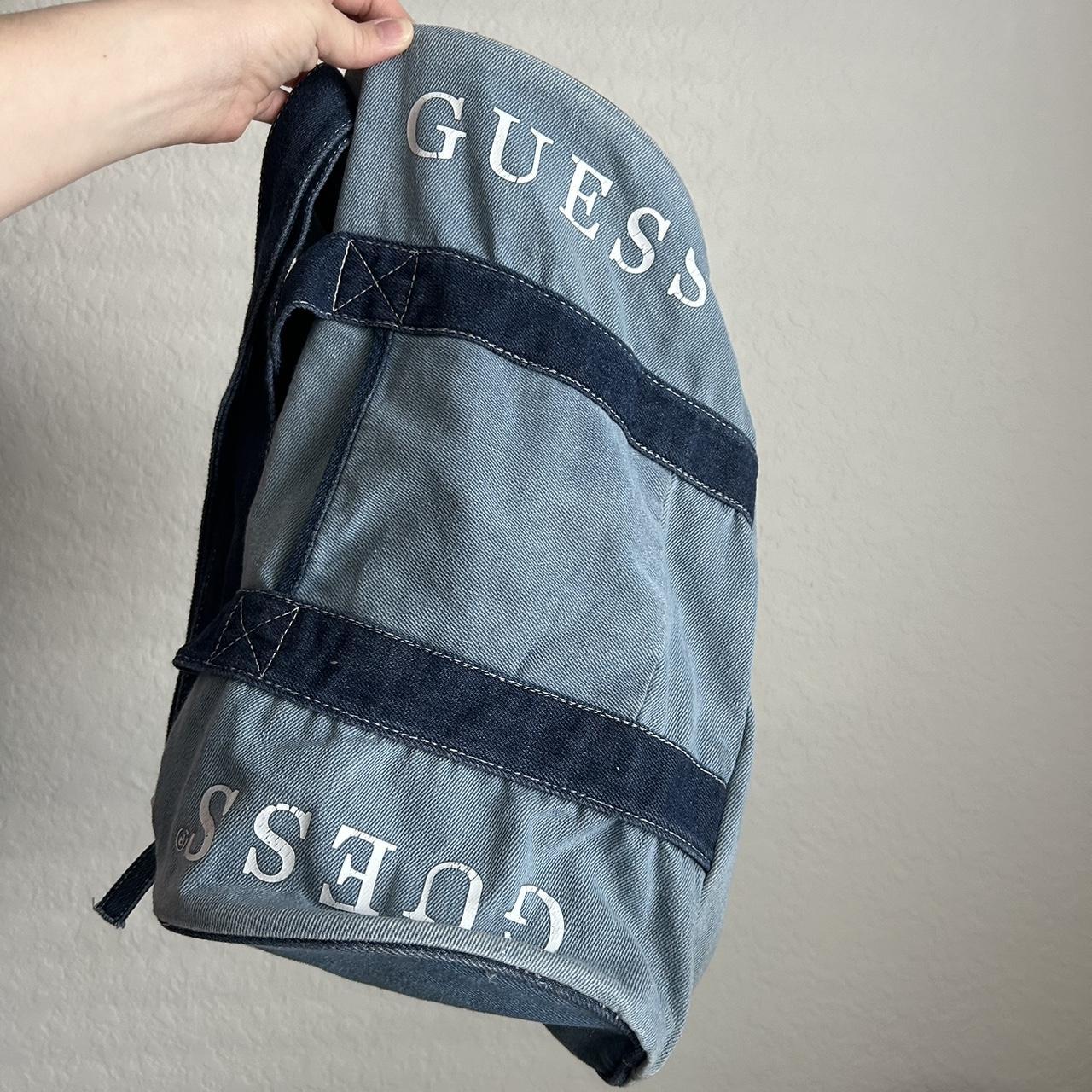 Guess denim duffle bag sale