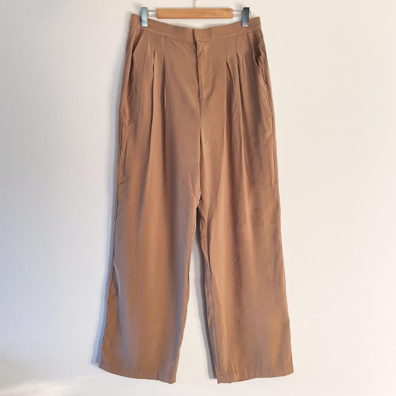Cotton On Wide Leg Pant - Tan Size 14 (would fit... - Depop