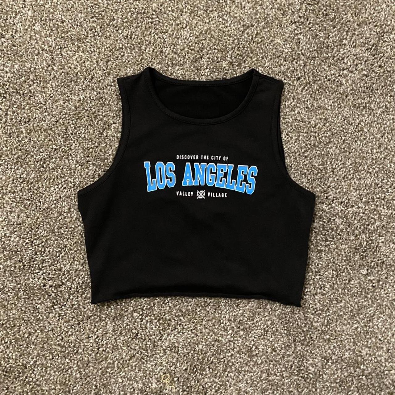 Los Angeles Crop Top LA, California workout crop. - Depop