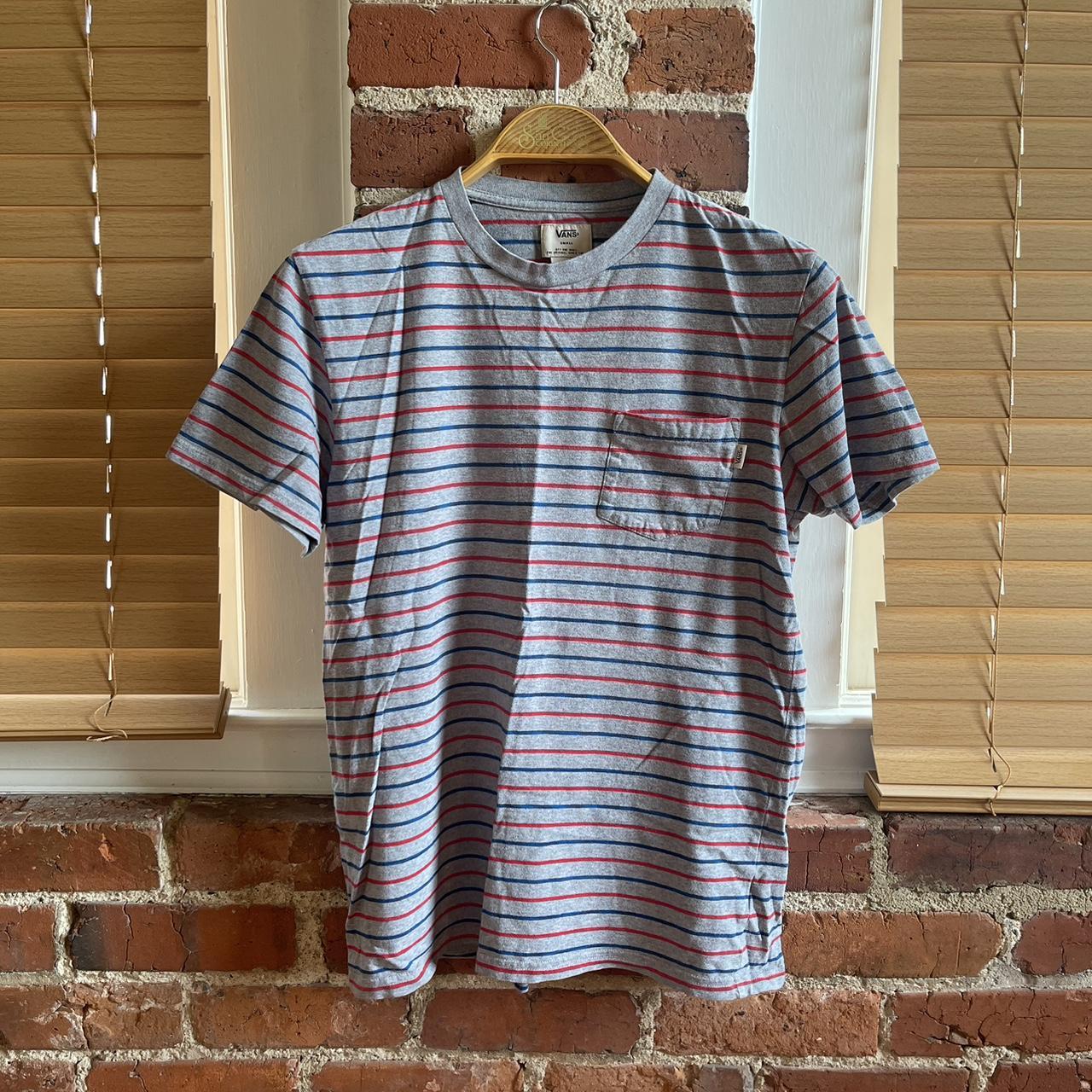 Vans striped clearance t shirt