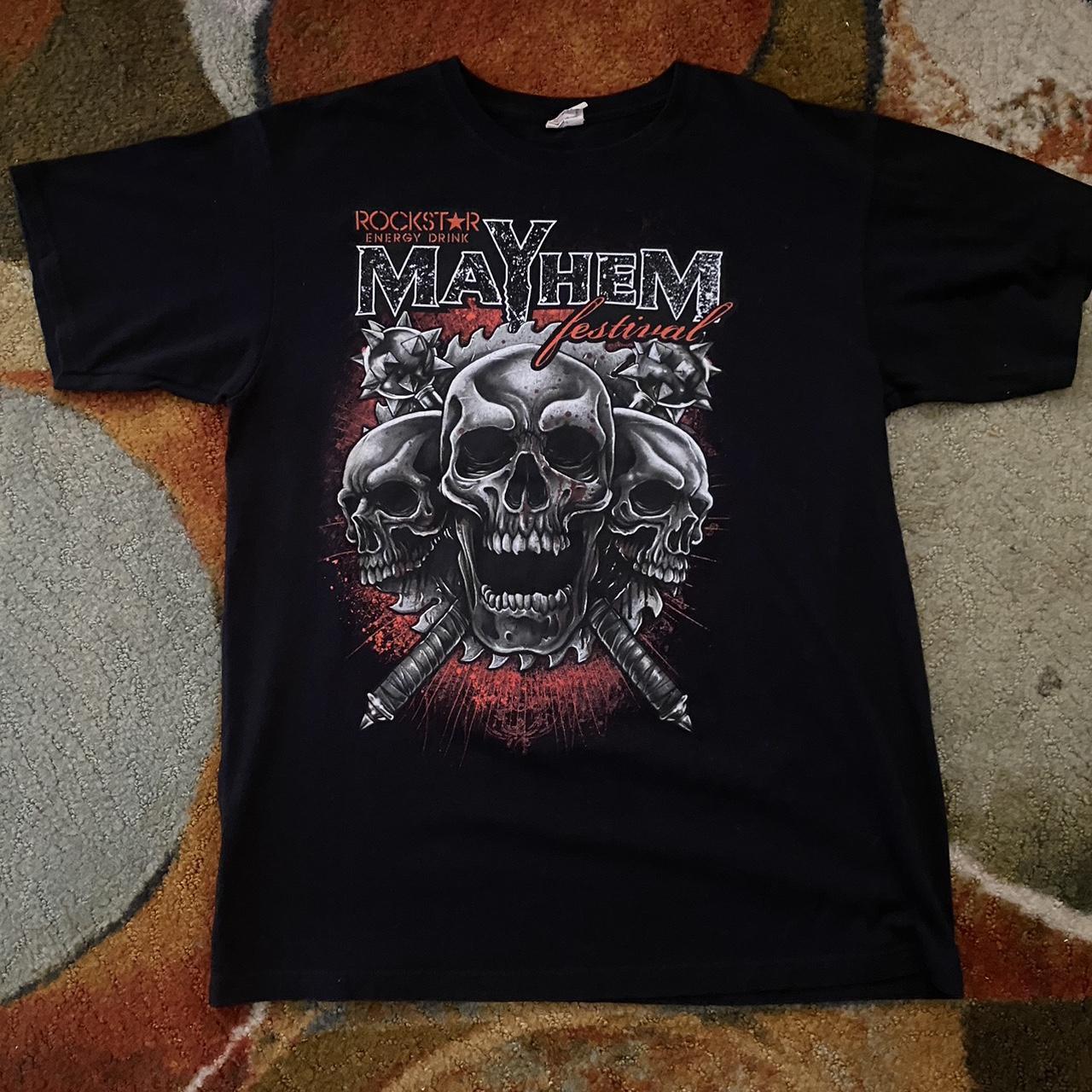 2012 ROCKSTAR MAYHEM FESTIVAL イベント Tシャツ Rockstar Mayhem Festival 2012 T Shirt Metal T Shirt Mens