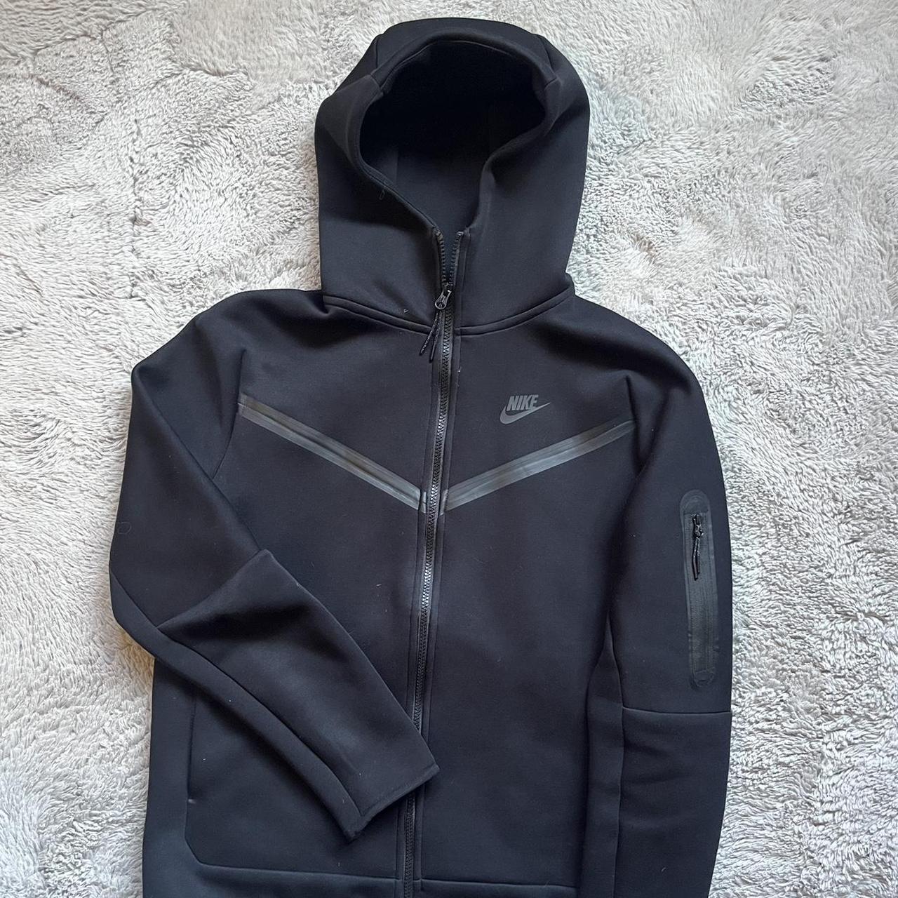 mens nike tech fleece black