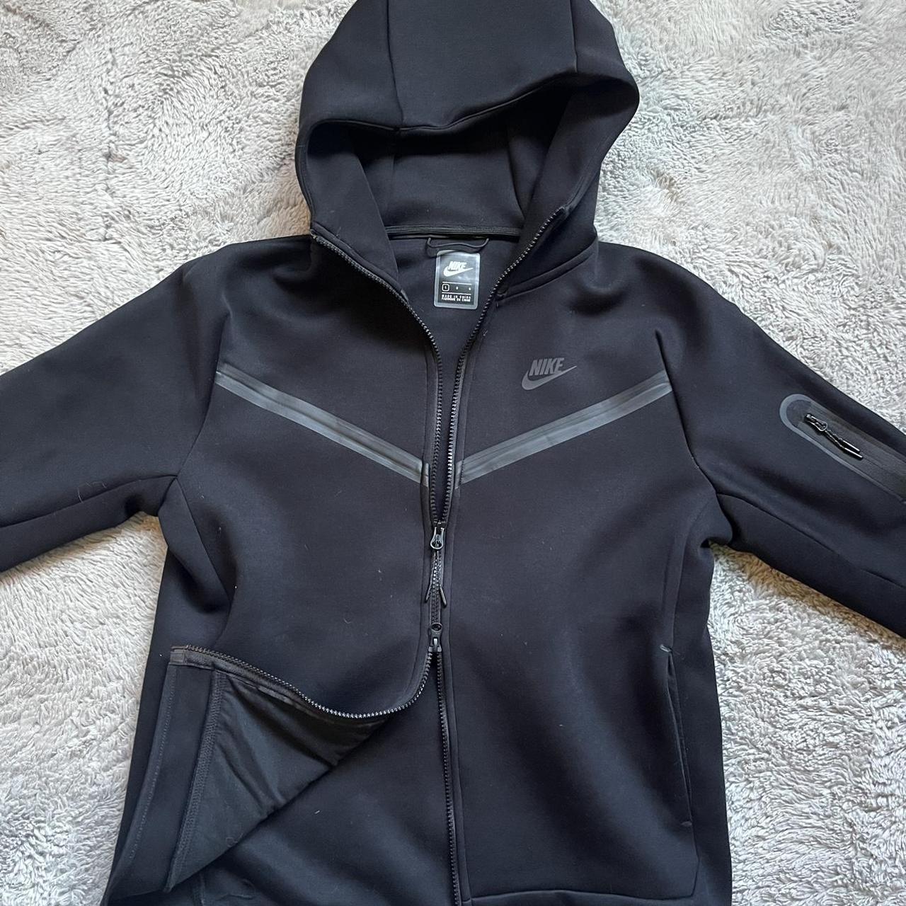 mens nike tech fleece black