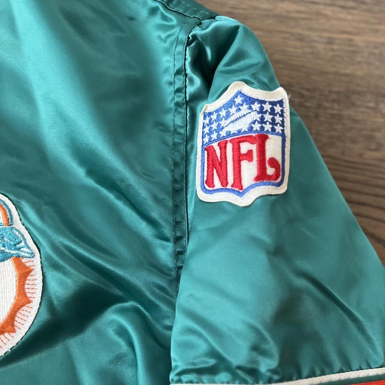 Vintage Miami Dolphins Jacket 80s Locker Line - Depop