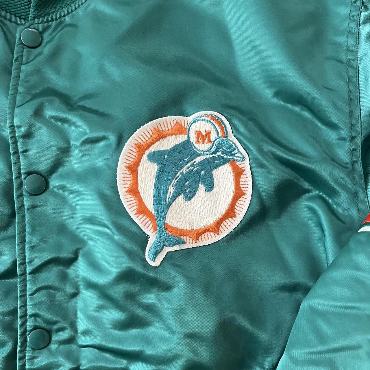 Vintage Miami Dolphins Jacket 80s Locker Line - Depop