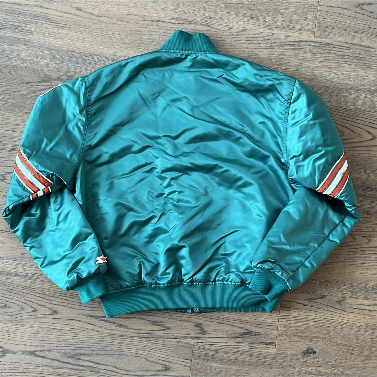 Vintage Miami Dolphins Jacket 80s Locker Line - Depop