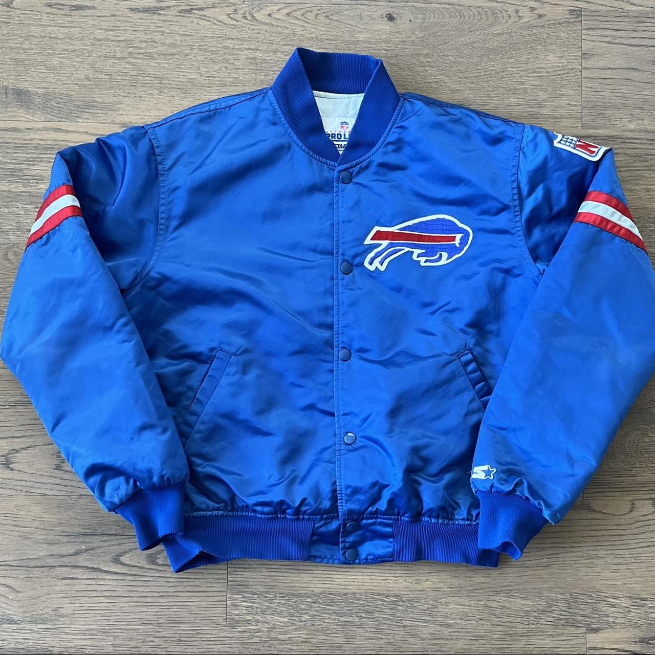 Vintage 80s Buffalo Bills Starter Satin Jacket Mens XL Proline NFL