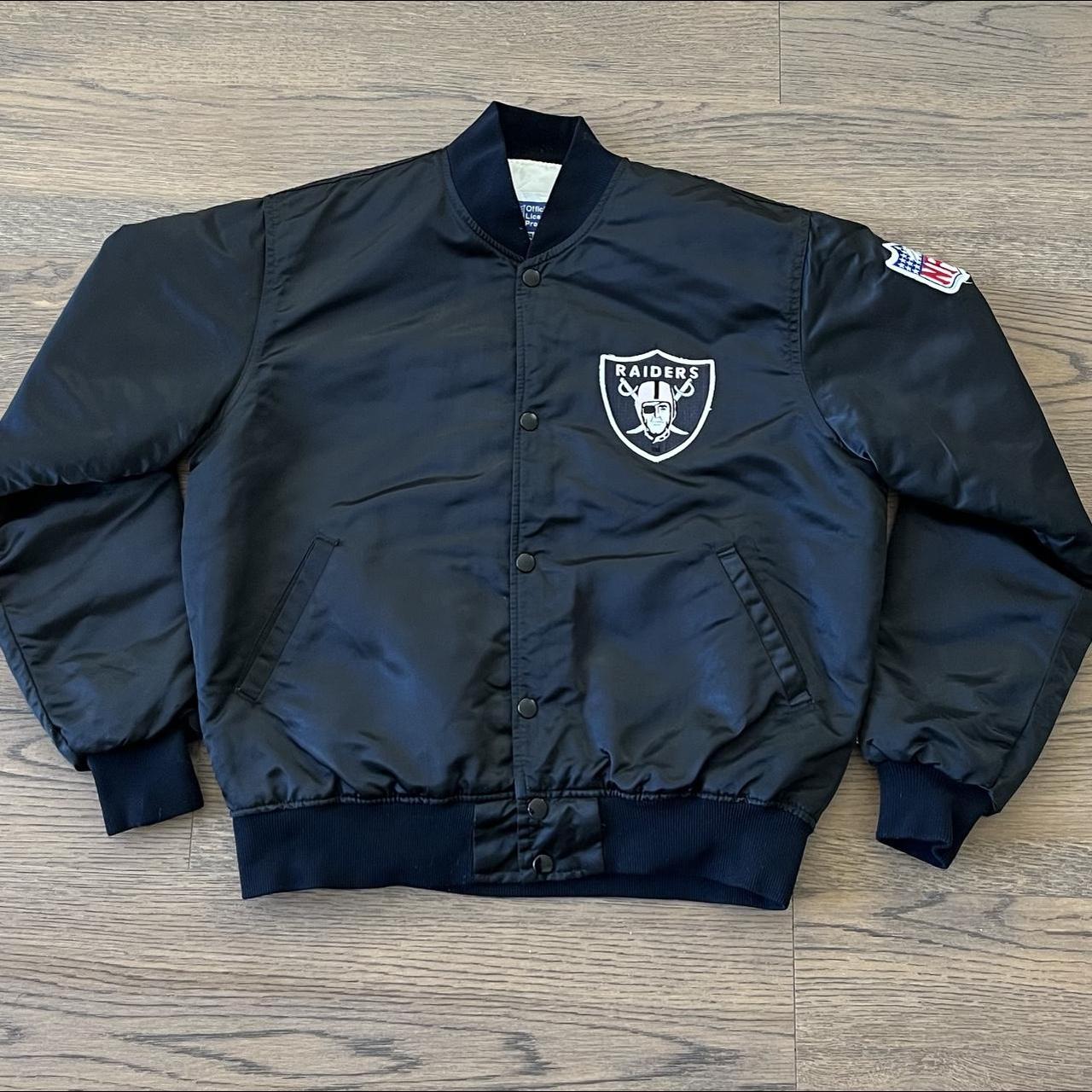 Vintage Oakland Raiders 90s Jacket - Depop