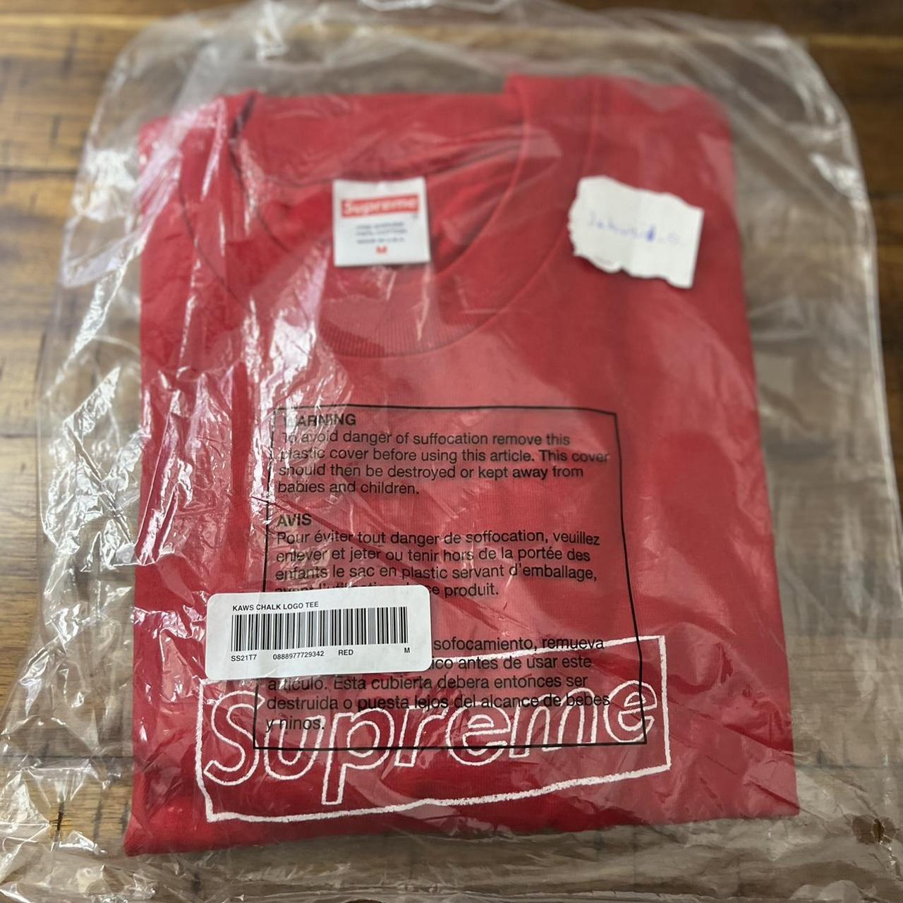 KAWS X Supreme Chalk Box Logo Size Medium, Brand... - Depop