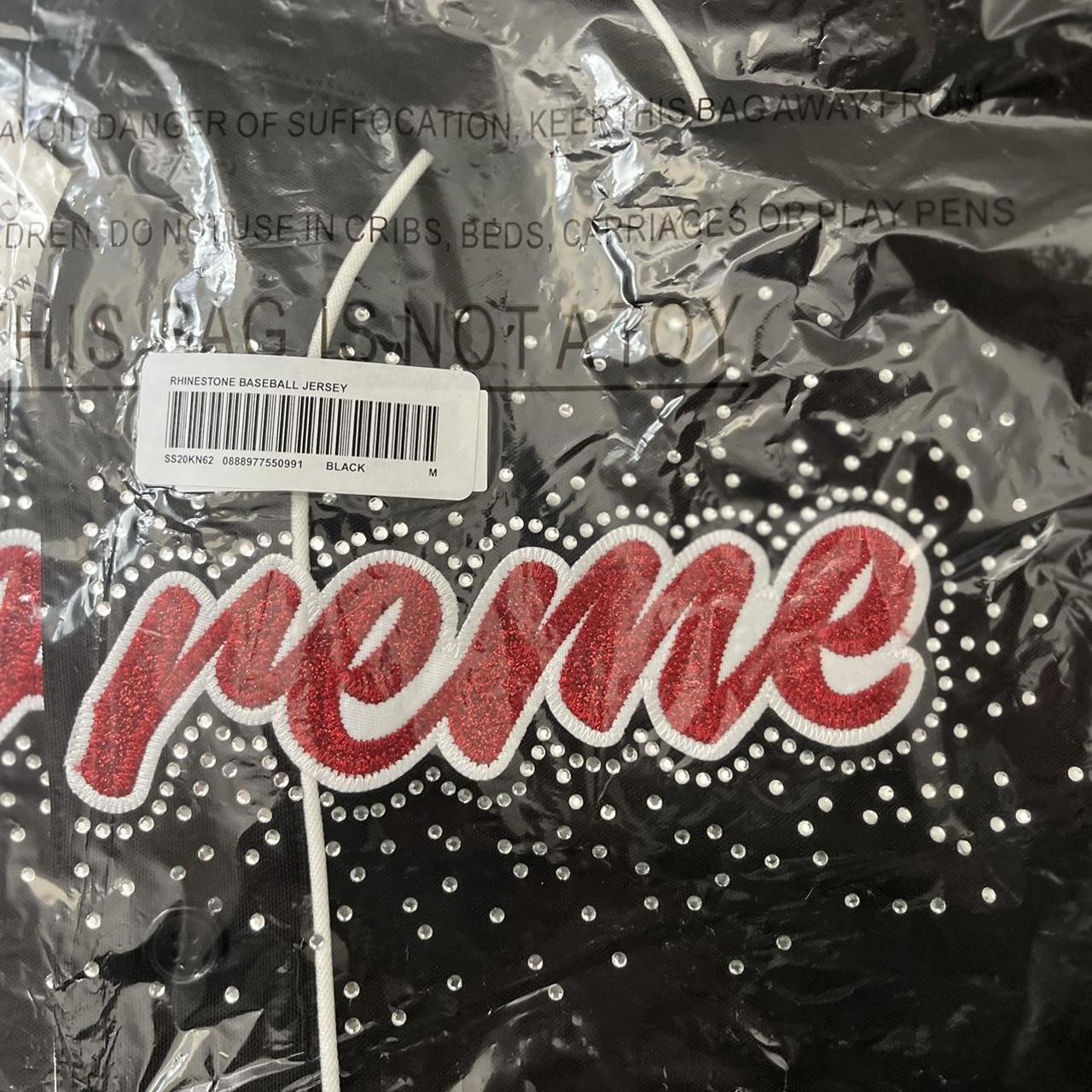 Supreme Rhinestone Baseball Jersey