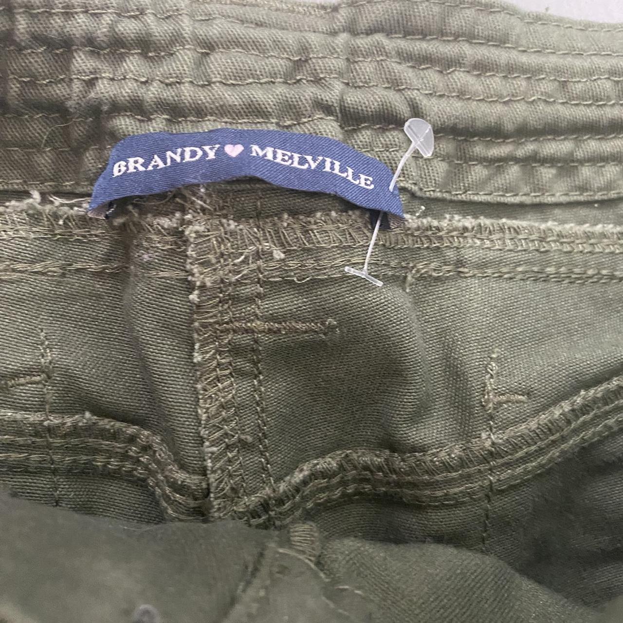 Brandy Melville Green Khaki Kim Pants Cargos In... Depop