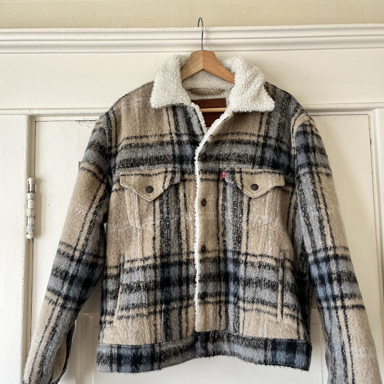 Levis plaid cheap sherpa jacket