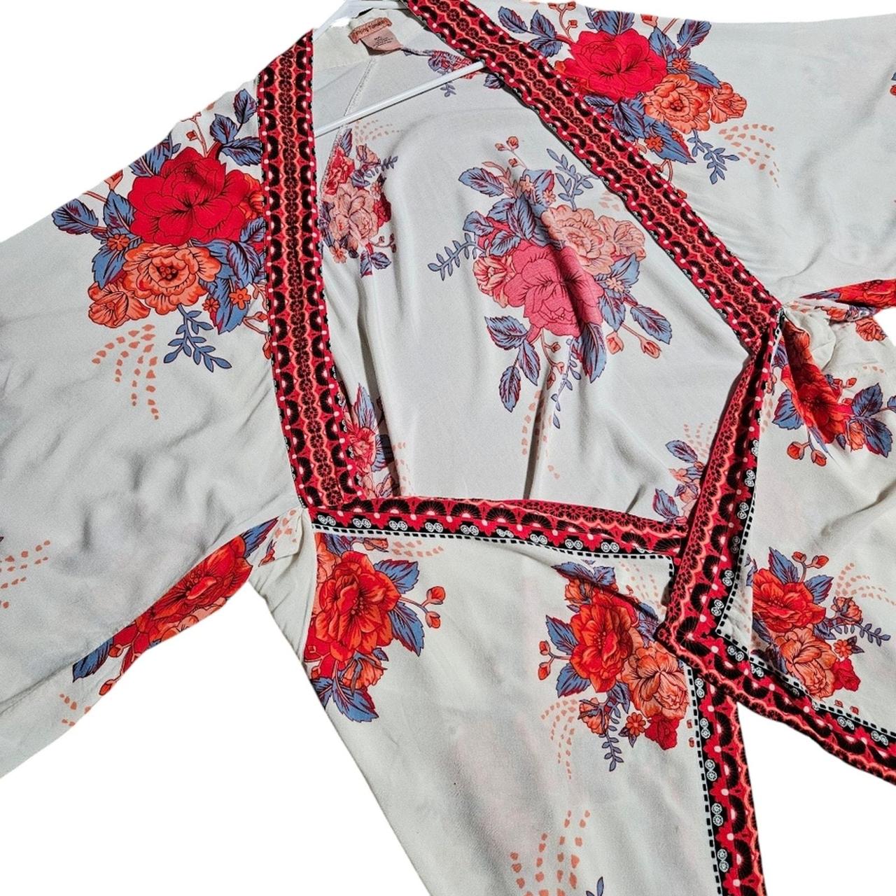 Source Unknown Women's Blouse - Red/White - M – C… - image 3