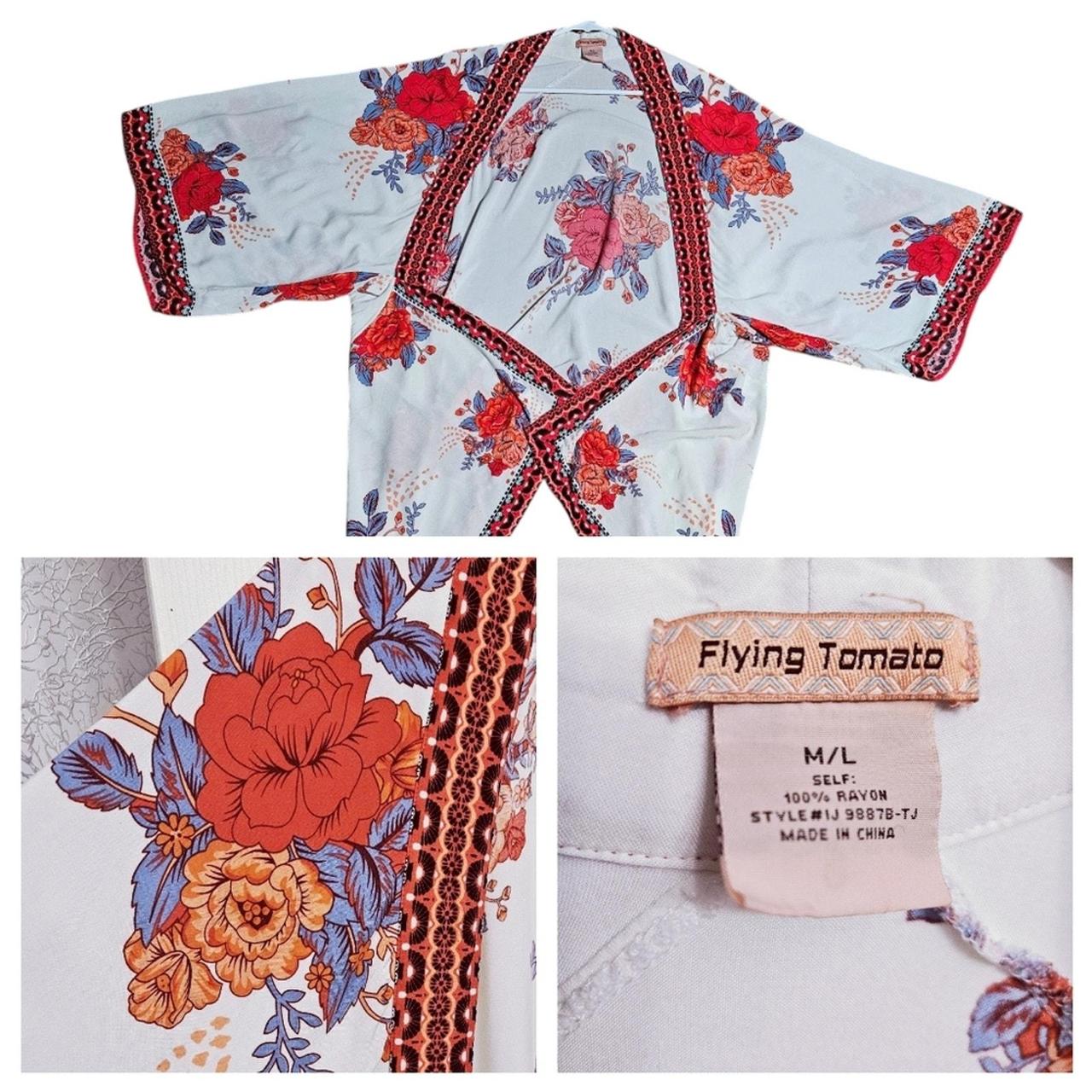 Source Unknown Women's Blouse - Red/White - M – C… - image 1