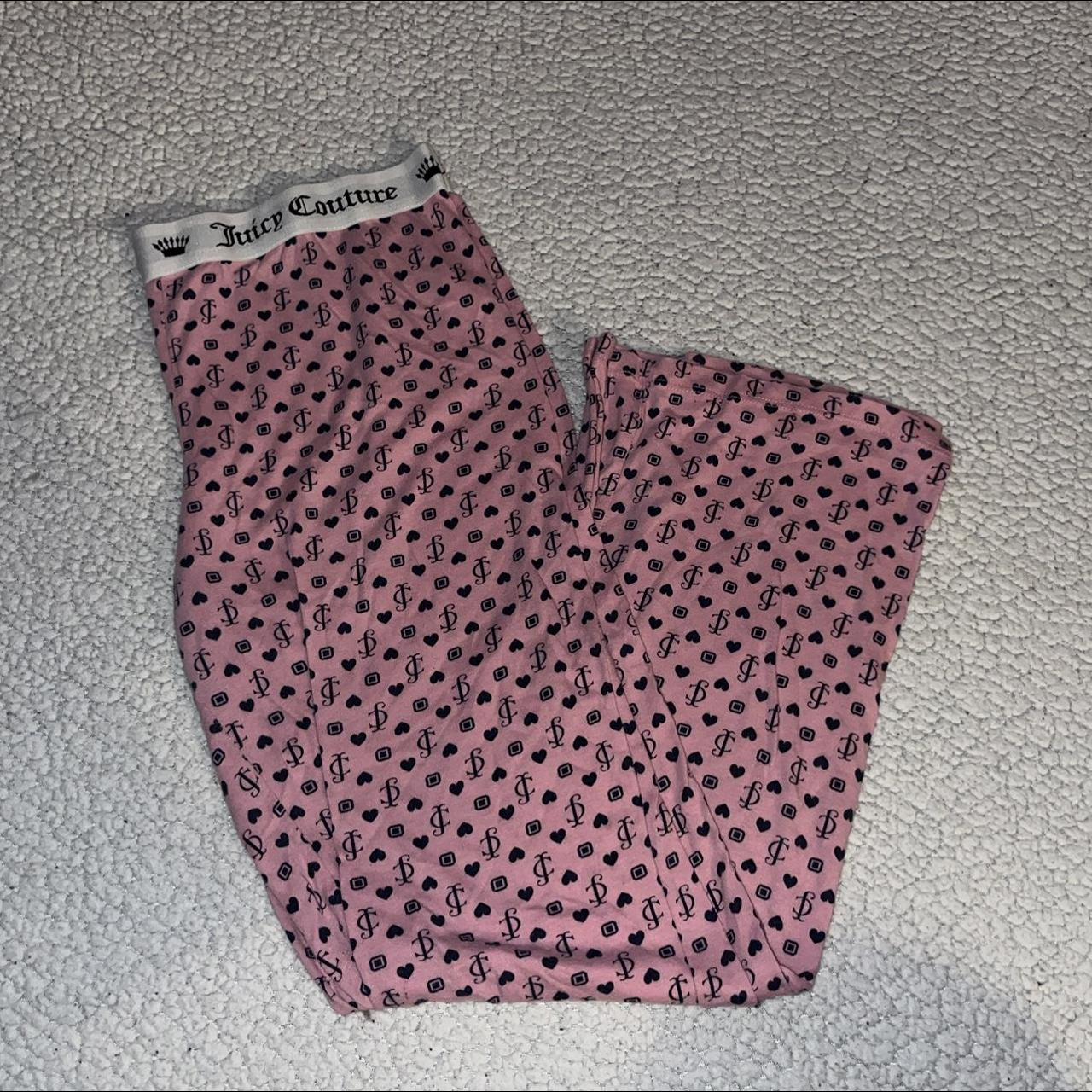 Juicy Couture Womens Pink And Black Pajamas Depop 9865