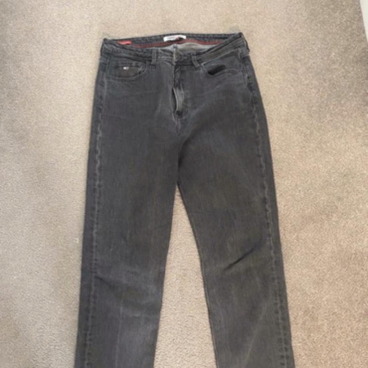 Black Tommy Hilfiger jeans Medium 32/32 - Depop