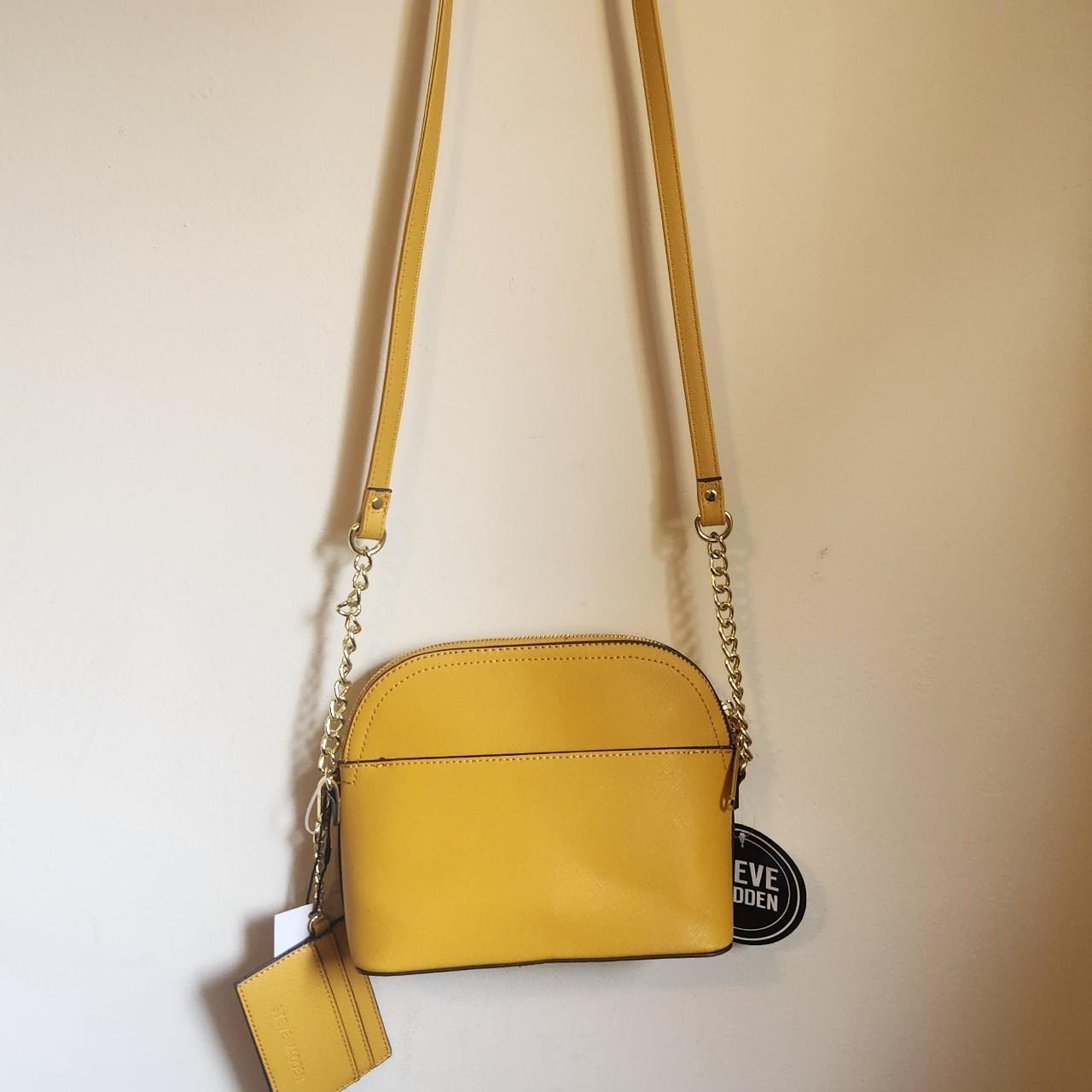 New Steve Madden Crossbody Purse Mustard BMAGGIE Bag Purse