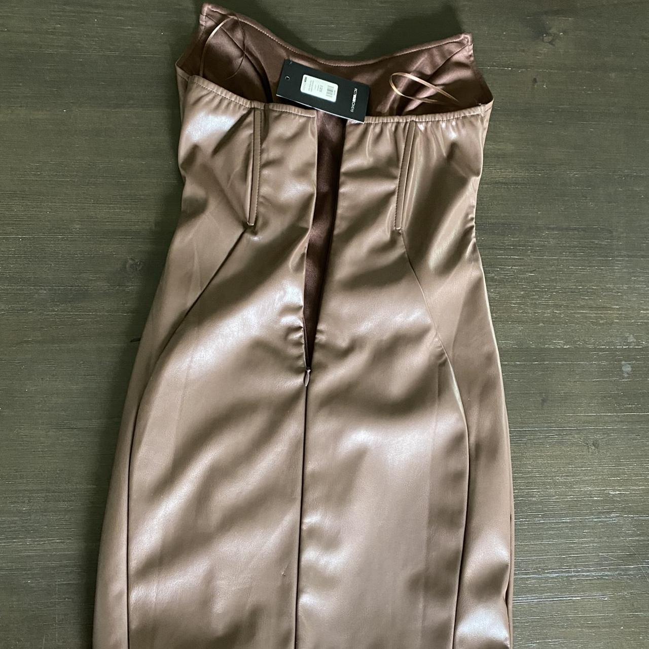 Fashion Nova Women's Brown Dress Depop