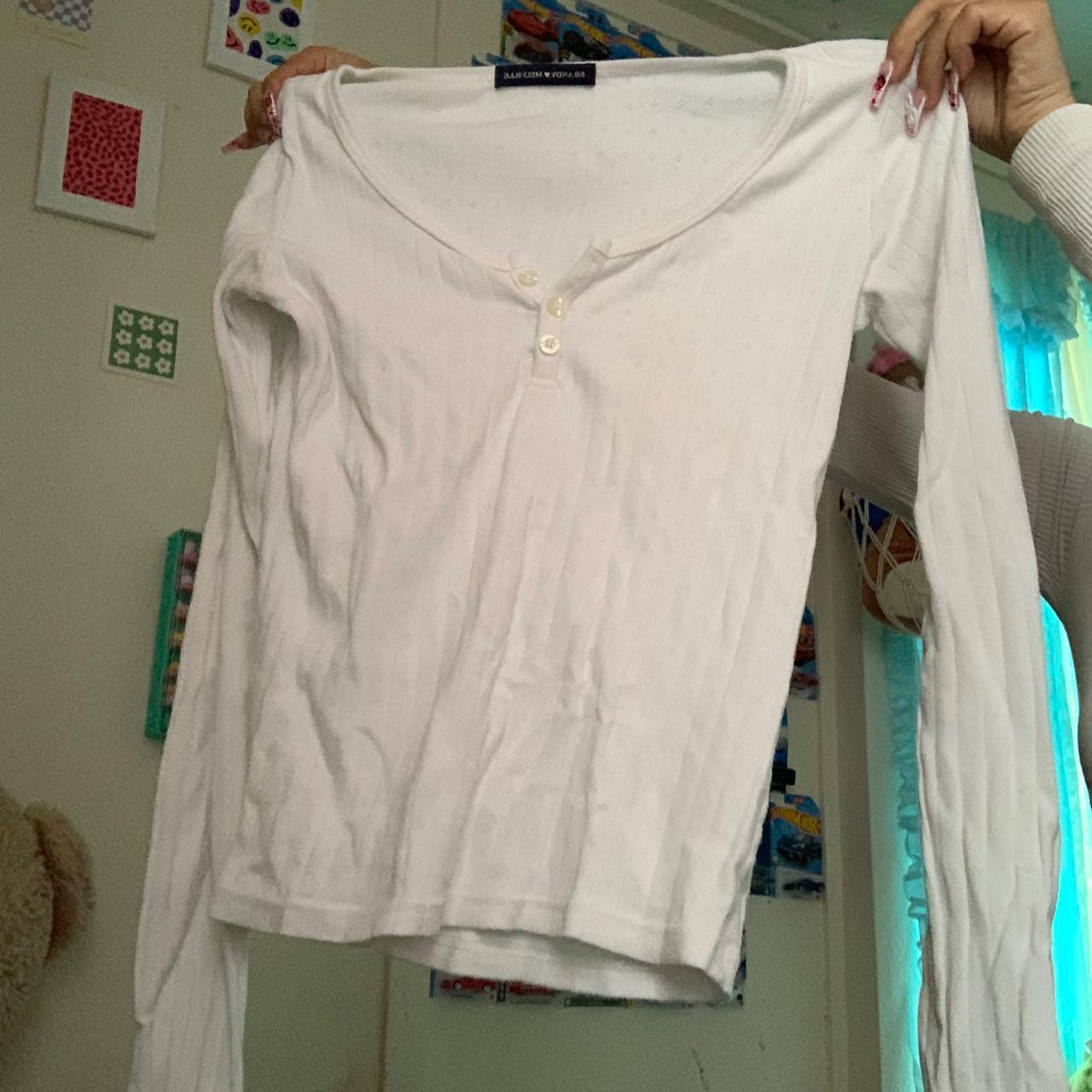 Brandy Melville Men's White Tshirt Depop