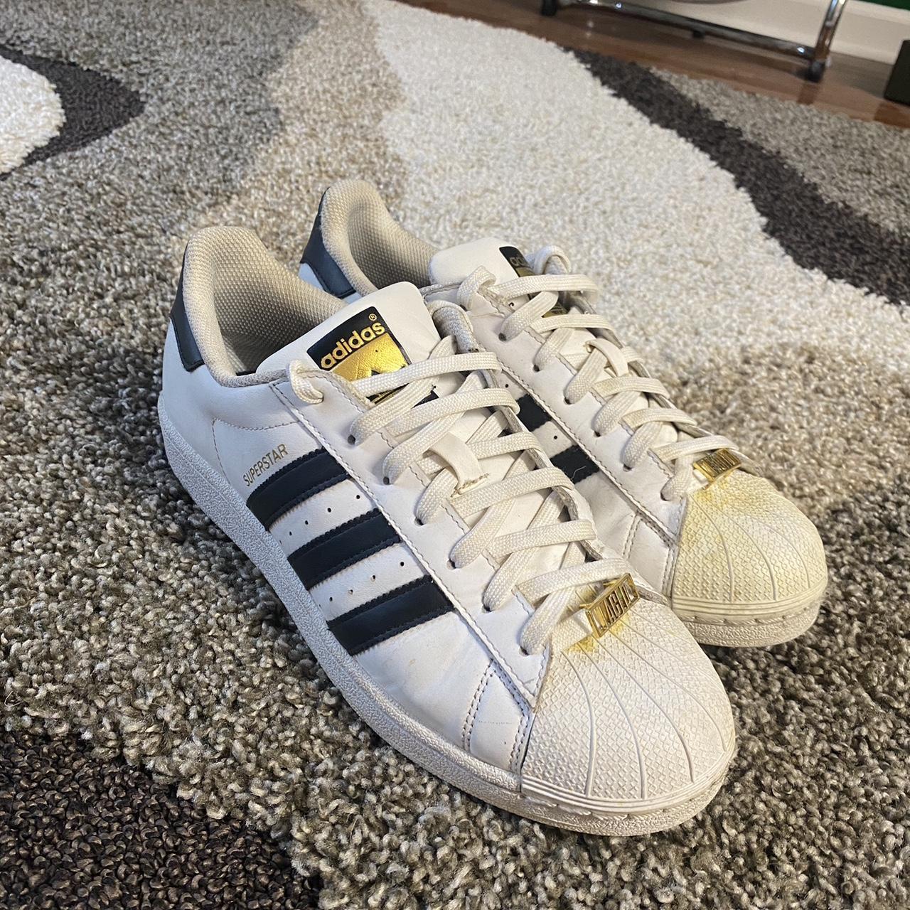 mens black and white adidas