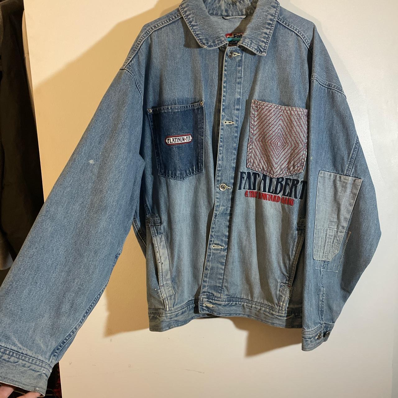 FUBU Men's Blue Coat | Depop