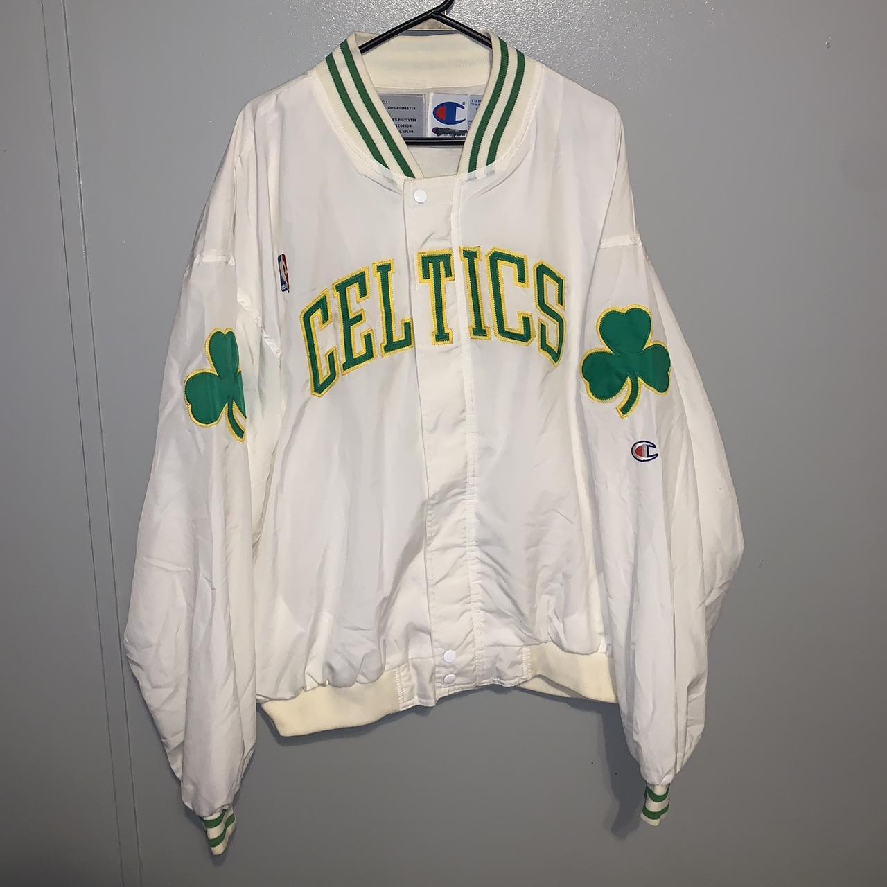 Vtg In The Paint Basketball Gear Celtics Jean Jacket - Depop