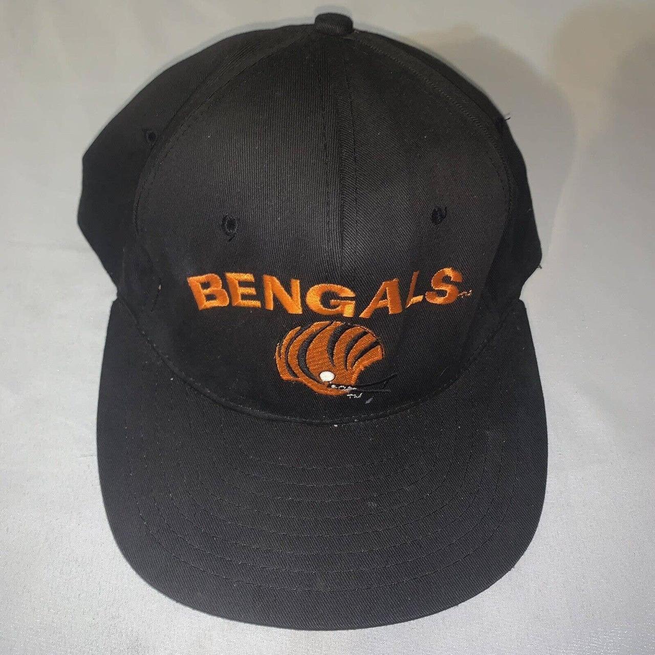 Vintage Cincinnati Bengals Script Hat Adult 7 1/2 - Depop