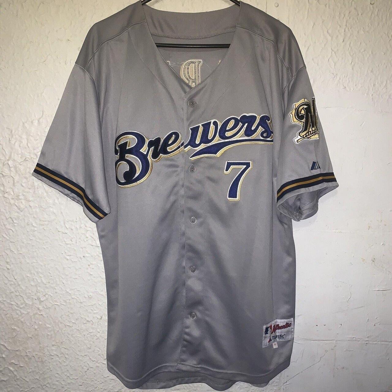 00s Majestic × MIL.Brewers XLサイズ プルジャケット 00s Majestic × MIL.Brewers XLサイズ プルジャケット Majestic