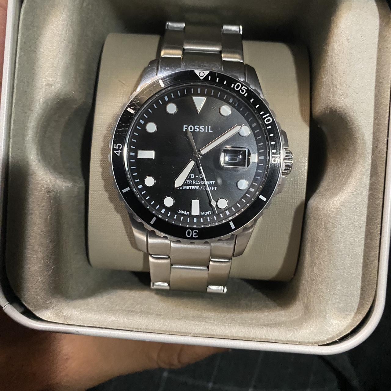 Stainless Steel Fossil Watch Definitely Has Been Used - Depop