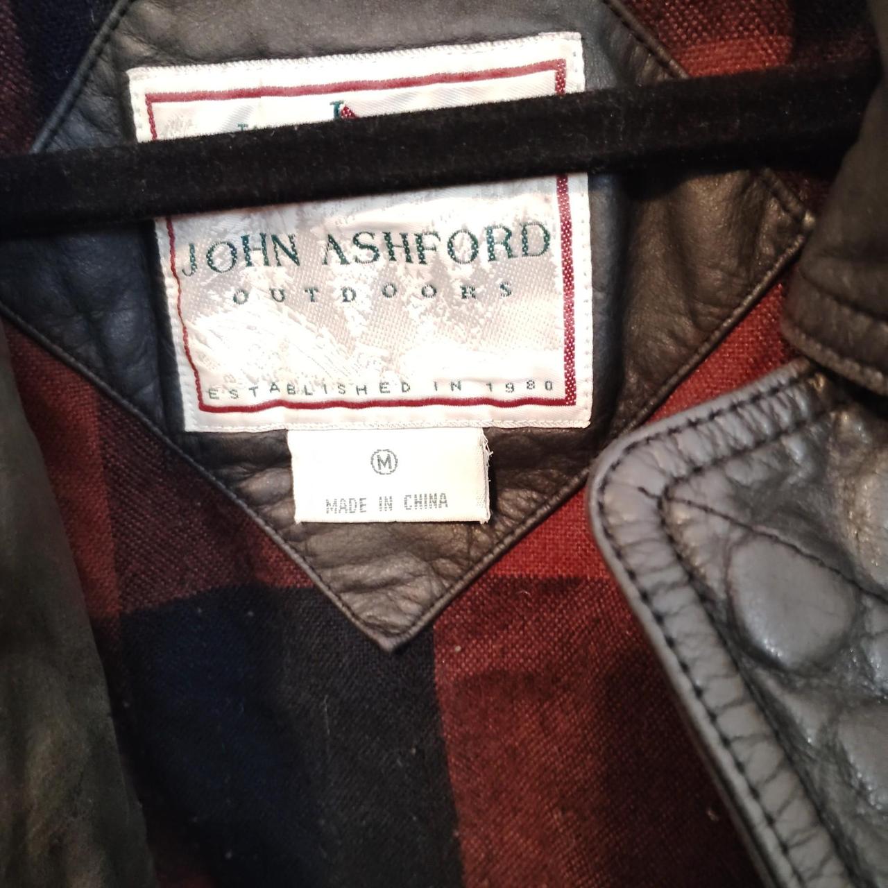 John ashford men's black and brown coat
