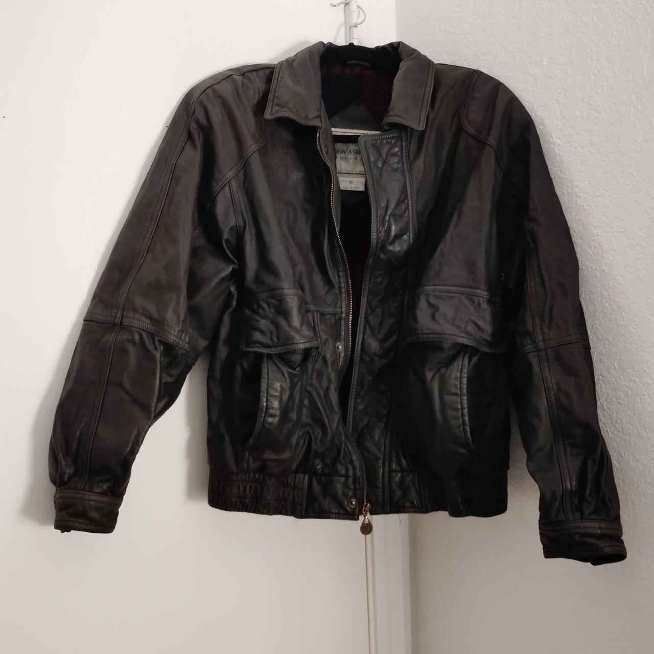 John ashford men's black and brown coat