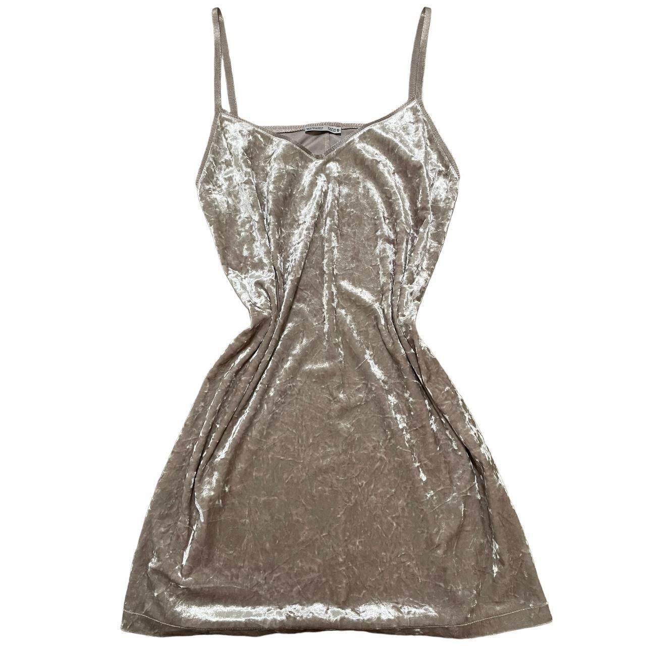 Zara Velvet Slip Mini Dress, Size S Depop - Main Image