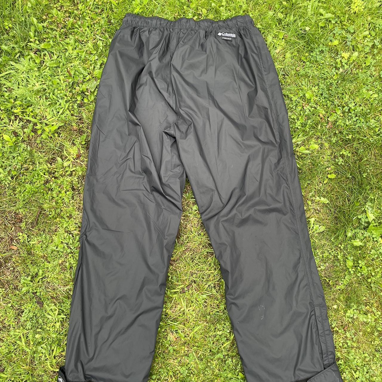 men’s black nylon (jogging) pants. large adjustable... Depop